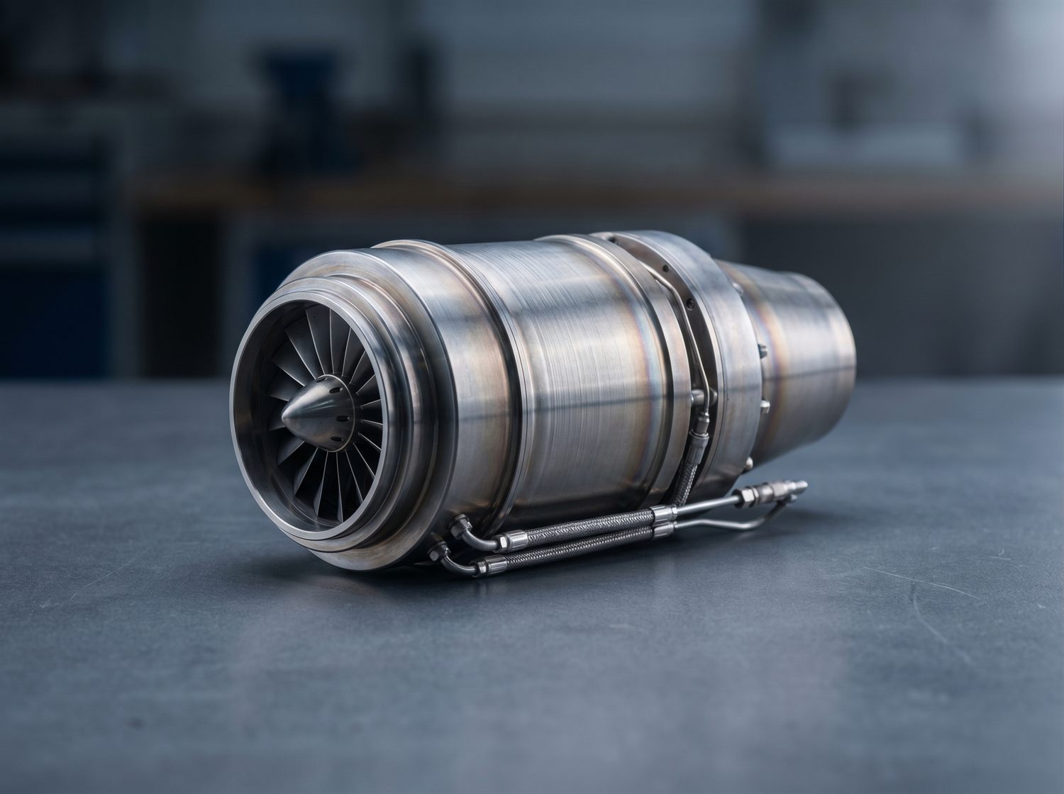 Assembled compact micro gas turbine engine