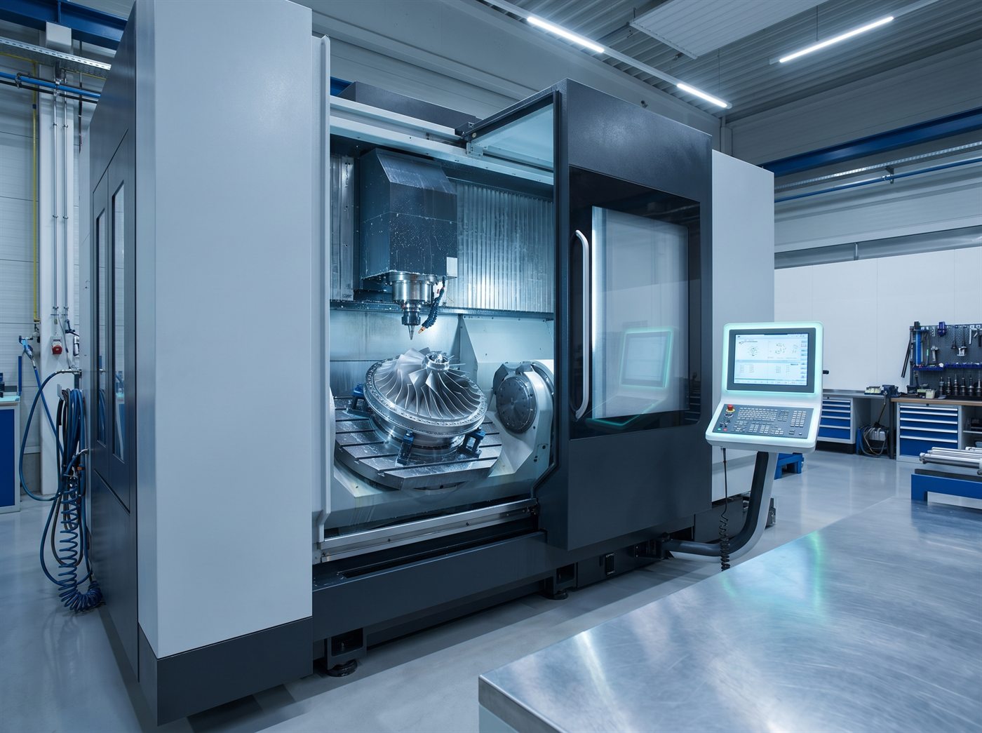 5-axis CNC machining center